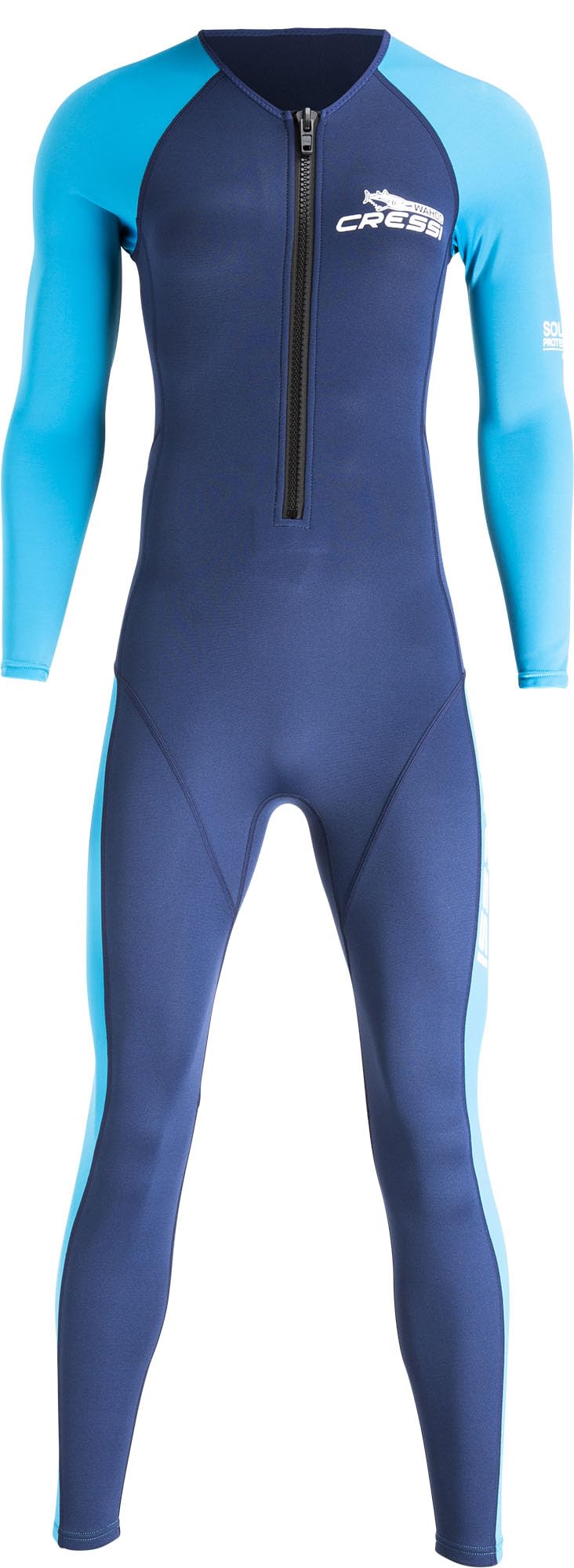 Cressi Wahoo 2 mm Lady Monopiece Wetsuits, Blue/Aquamarine, M